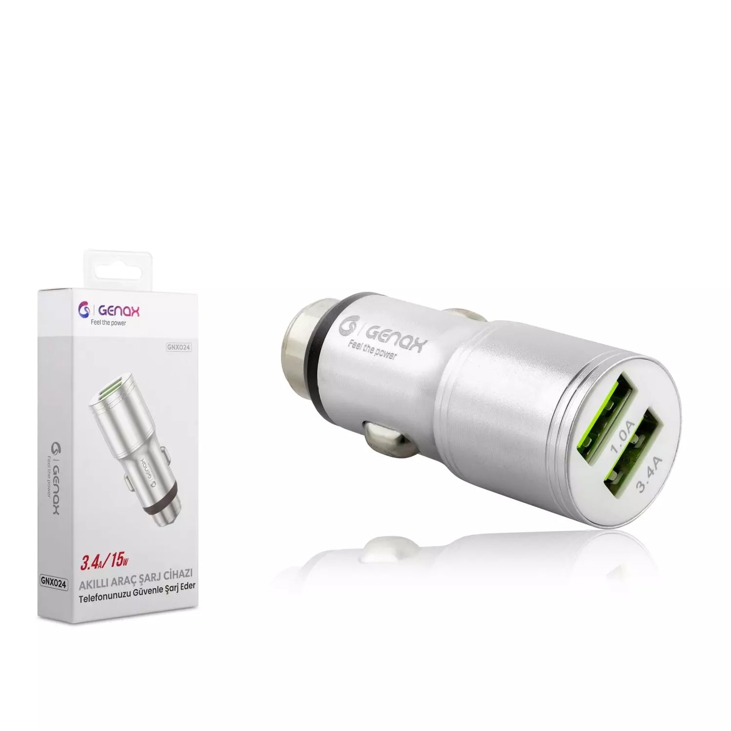Araç Şarj Cihazı 3.4A 15W Çift USB