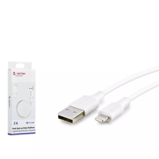 USB Ligthning 3.4A 1mt Kablo