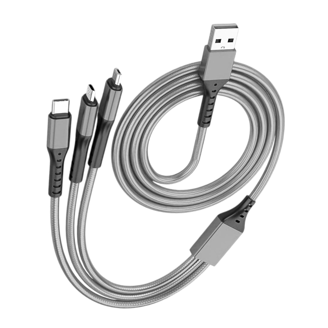 3in1 Telefon Şarj Kablosu