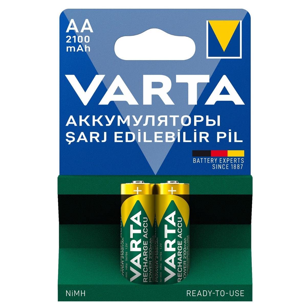 Varta NiMH Şarjlı Pil AA 2Li 2100mAh