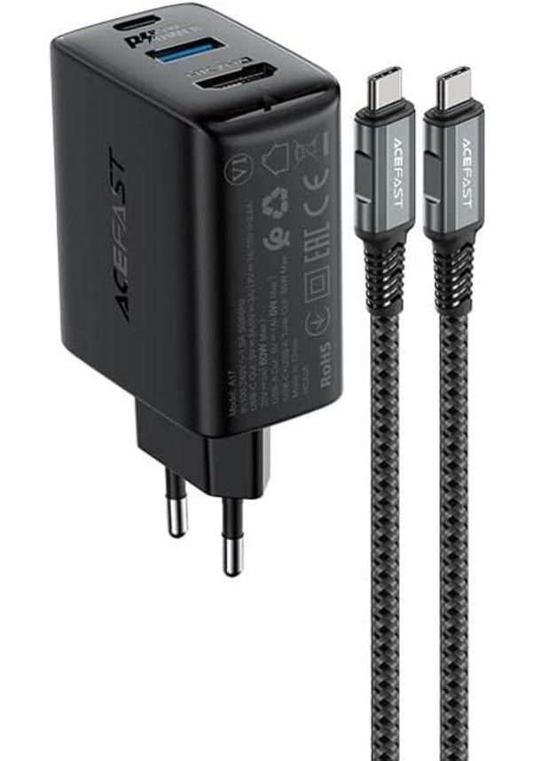 AceFast A17 GaN PD Şarj Hub 65W + USB3.0 + 4K/60Hz HDMI