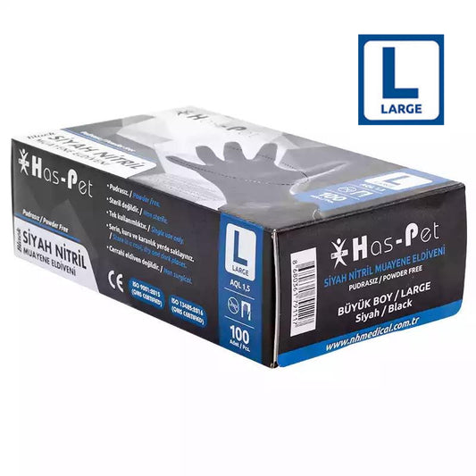 Pudrasız Nitril Eldiven Large Haspet