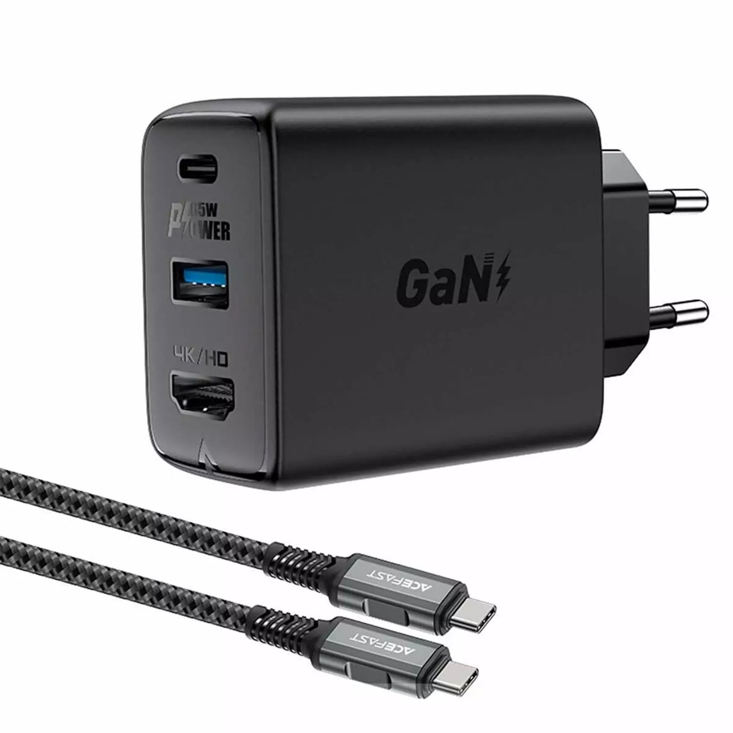 AceFast A17 GaN PD Şarj Hub  65W + USB3.0 + 4K/60Hz HDMI