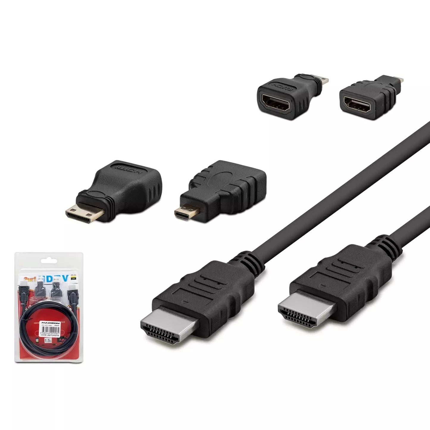 HDMi 3in1 1,5mt Kablo Adaptör Seti