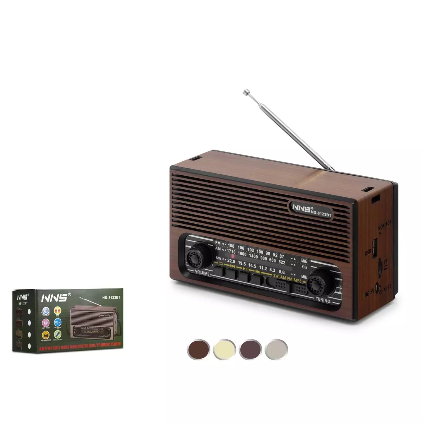 Nostalji Hoparlör Classic Radyo Mini