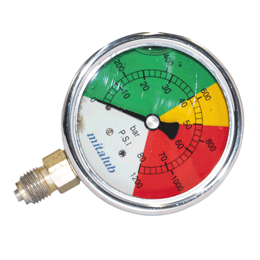 63 mm. 0-80 bar Tarım için Alttan Manometre