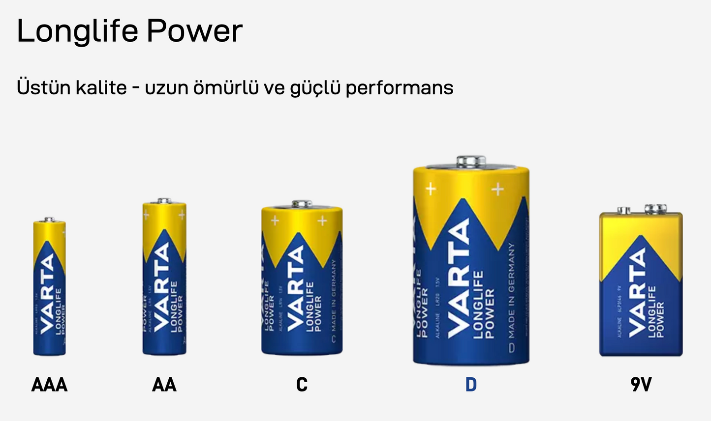 Varta Alkalin Pil C 2Li