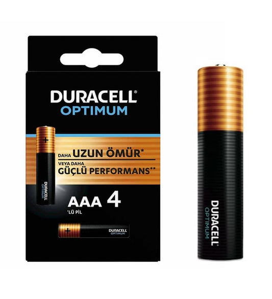 Duracell Optimum AAA ince Kalem Pil 4lü