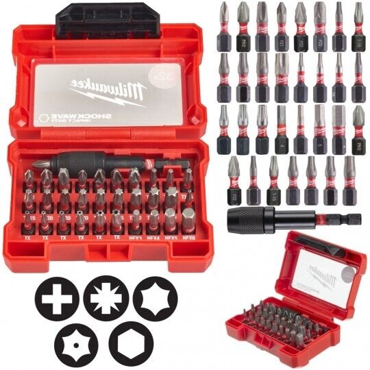 Milwaukee Shockwave impact Duty Bits Uç Seti